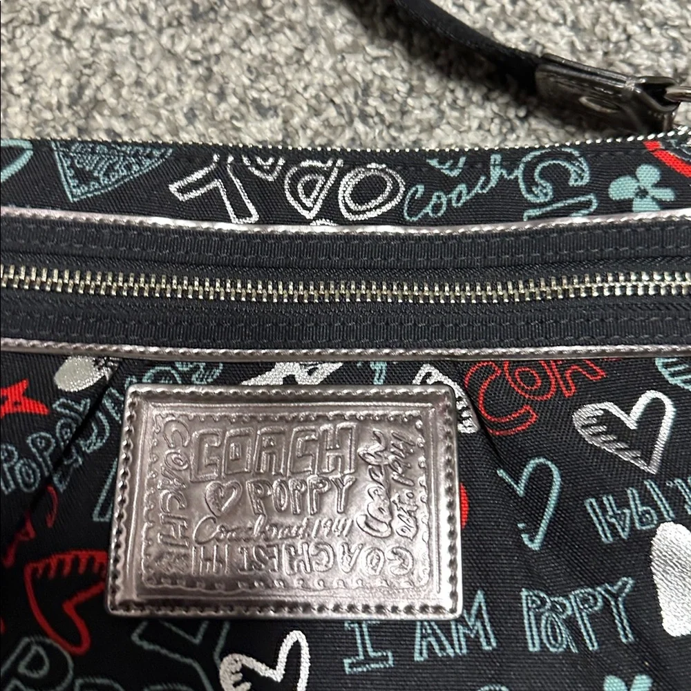Coach Poppy Graphic Shoulder Bag - Picture 2 of 6